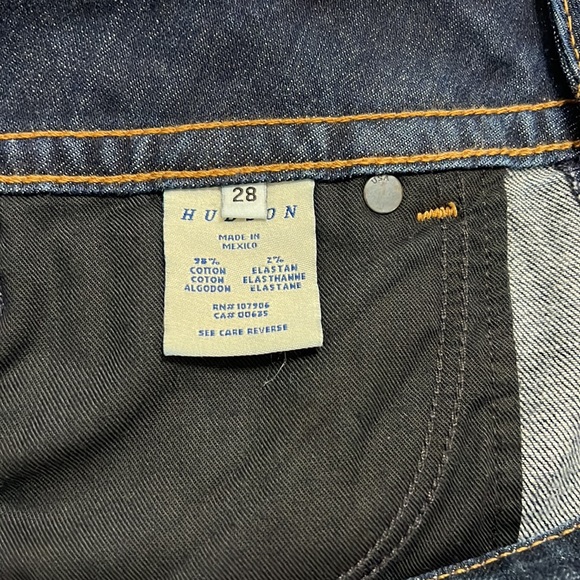 HUDSON Boot Cut Denim with Signature Flap Pocket Jeans Style NW170DHK Sz 28 - Picture 9 of 11